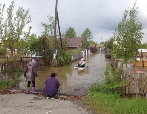 Наводнение в Абакане, дачи "Орбита", май-июнь 2014